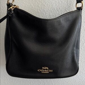 Coach Black Leather Crossbody Shoulder Bag
